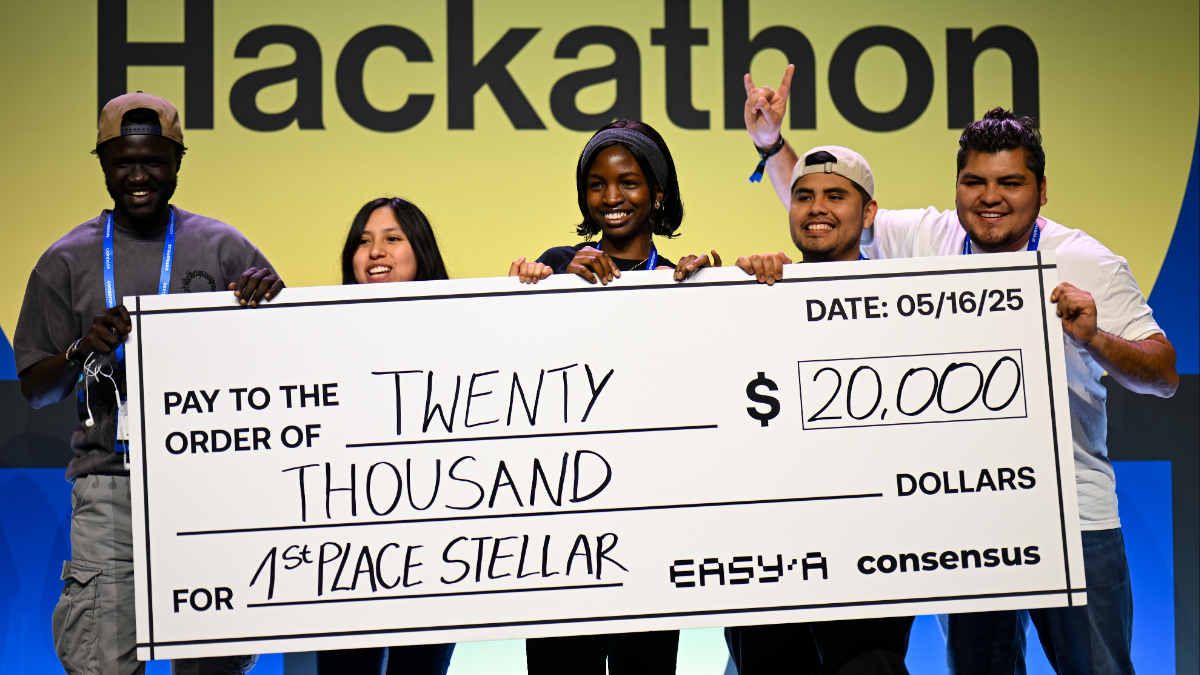 Hackathon Prize Check